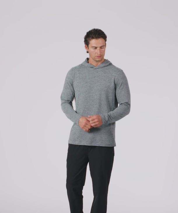 American Dream Clubhouse Men's Adapt Hooded Long Sleeve (Vapor)