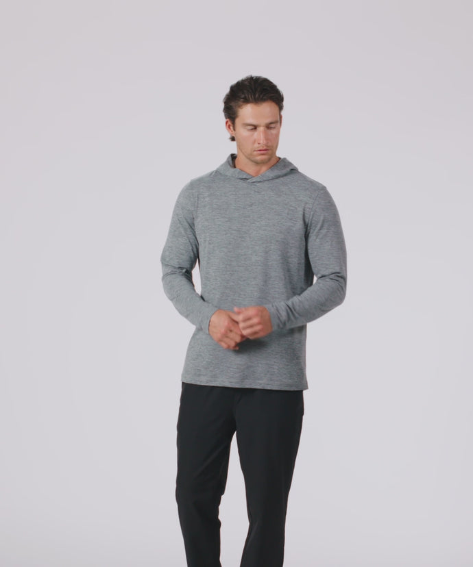 American Dream Clubhouse Men's Adapt Hooded Long Sleeve (Vapor)